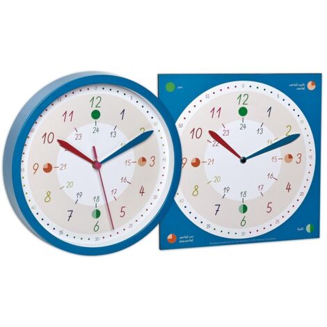 Horloge murale TFA Dostmann 60.3058.06.91 à quartz 308 mm x 44 mm bleu C172392