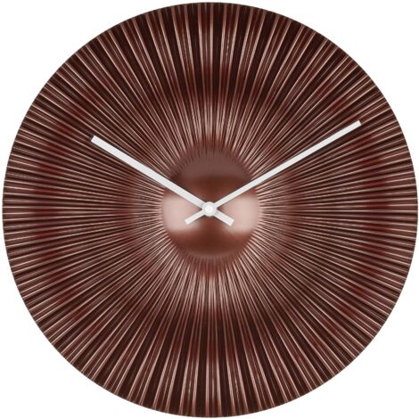 Horloge murale TFA Dostmann 60.3520.51 radiopiloté(e) 33 cm x 5 cm x 33 cm cuivre
