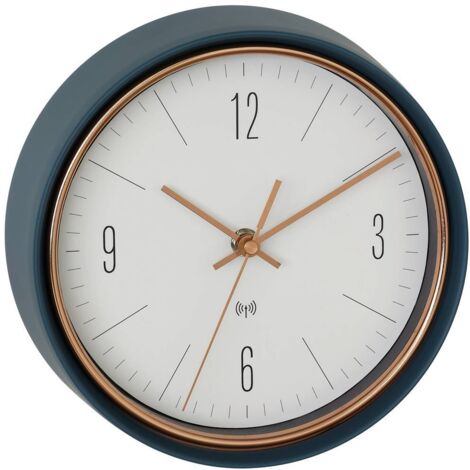 Horloge murale TFA Dostmann 60.3547.20 radiopiloté(e) 22.3 cm x 7 cm pétrole, vert X512172