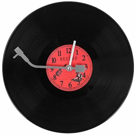 Horloge murale Ultra-silencieuse Horloge Vinyle Record Personnalité Horloge Murale Café Horloge Murale