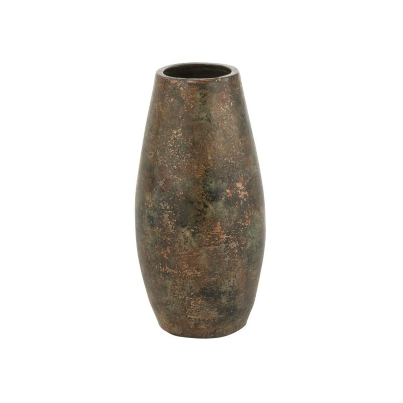 Jolipa - Vase en céramique marron de 18x18x39 cm