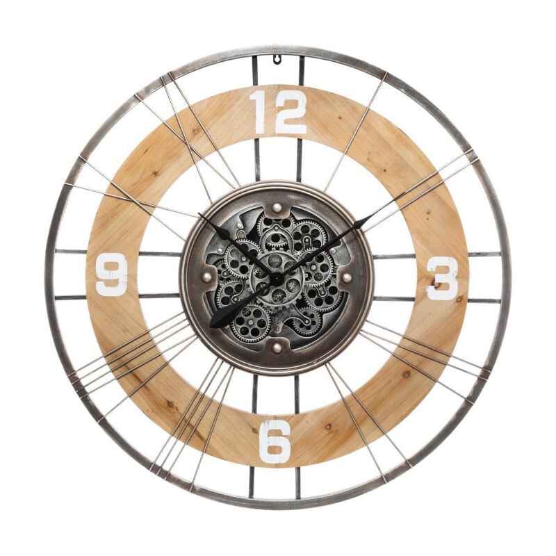 Horloge Murale Vintage 'Lana' 90cm Naturel