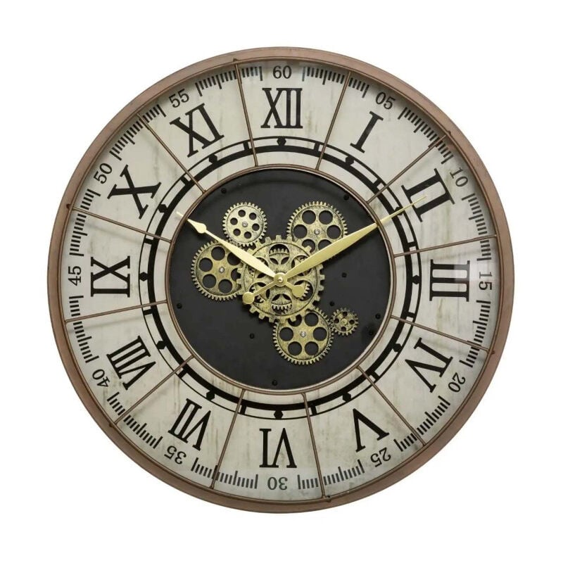 Atmosphera - Horloge Murale Vintage 'Stella' 57cm Naturel