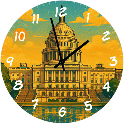 Horloge murale Washington Capitole