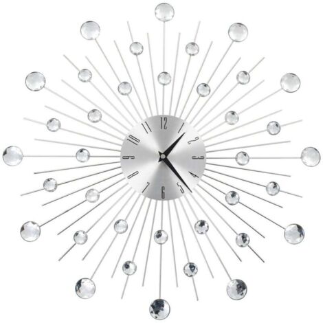 Horloge murale，Décoration murale，Pendule Murale avec mouvement à quartz Design moderne 50 cm VDVM462808