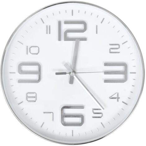 Horloge murale，Pendule murale 30 cm Argenté CFW168087