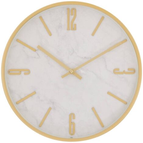 Horloge Nathalie D29cm doré - Atmosphera créateur d'intérieur