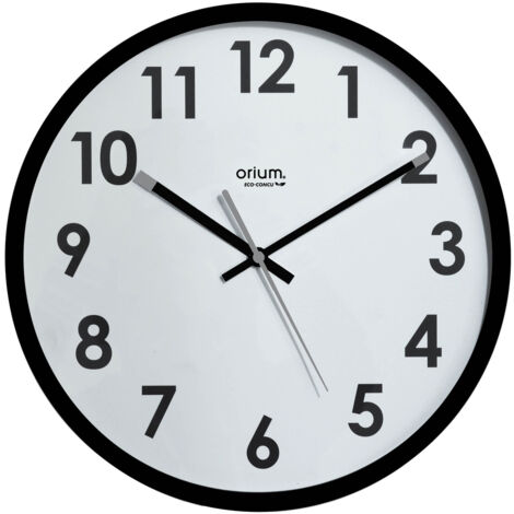 Horloge Naturalis Ø30cm - Noir - Orium