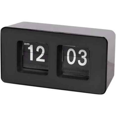 Horloge numérique à affichage automatique - Idéale pour le bureau et la maison - Noire