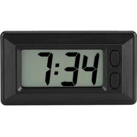 Horloge numérique tableau de bord de voiture numérique LCD Horloge électronique Date Heure Affichage du calendrier