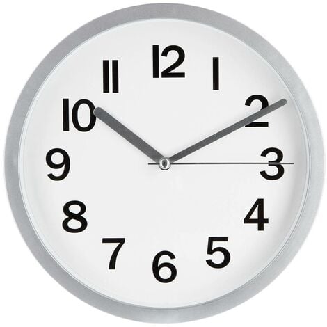 Horloge plastique noir D22cm - Atmosphera créateur d'intérieur