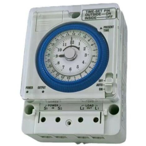 Horloge quotidienne analogique Commutateur de minuterie mécanique Commutateur d'heure