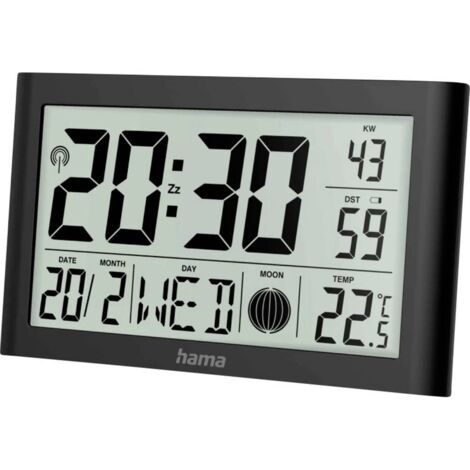 Horloge radiopilotée Hama 00222217 20 cm x 2.6 cm x 12 cm