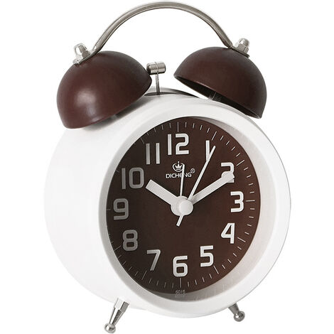 Horloge simple cloche petit réveil enfants apprenant horloge de chevet veilleuse