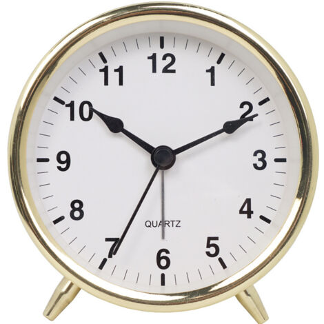 Horloge simple en métal pour étudiant, réveil, chevet, spécial, silencieux, grand numérique, électronique, rétro, créatif