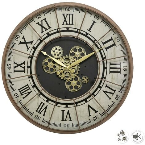 Horloge Métal Mécanique D 57 cm Stella - Atmosphera
