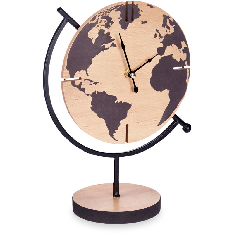 Horloge sur pied globe time, 30,5 x 12 cm