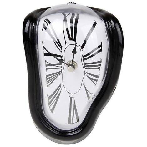 Horloge torsadée originale à angle droit avec affichage numérique - Design siège fondu Amazon