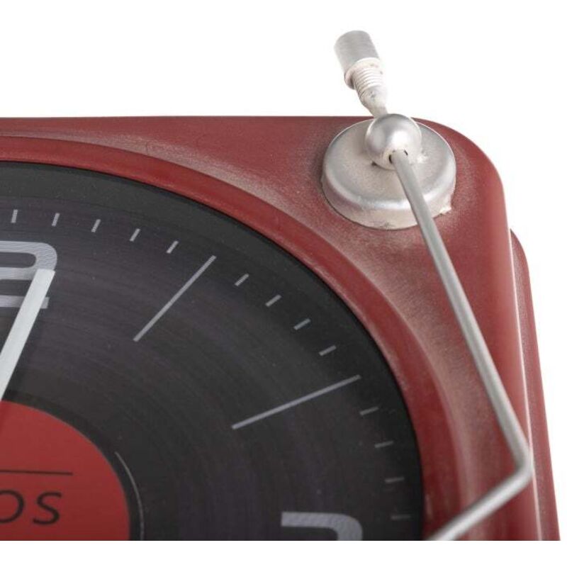 Pendule métal Vieille platine vinyle