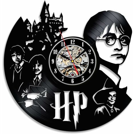 Horloge Vinyle Chambre Mur Décor Cadeau pour Les Fans de Harry Potter thsinde