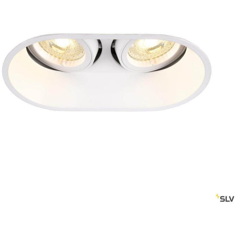 Spot encastré intérieur HORN double blanc GU10/QPAR51 25W max - SLV - 1006122