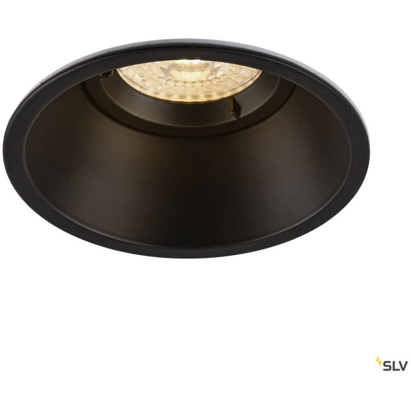 Encastré plafond intérieur 230V HORN-O noir mat GU10/QPAR5150W max IP21 - SLV 113160 Encastré plafond intérieur 230V HORN-O noir mat GU10/QPAR5150W max IP21 - SLV 113160