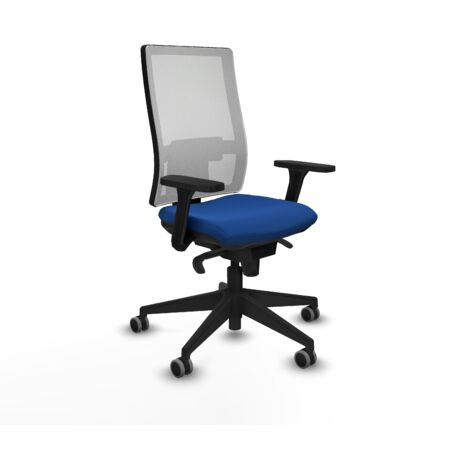 Horna sincro malla blanca similpiel azul brazos 3D base piramidal  ruedas 65mm engomadas