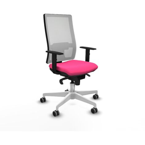 Horna sincro malla blanca similpiel rosa brazos 1D base blanca  ruedas 65mm engomadas
