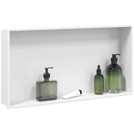 Hornacina ducha acero inoxidable  mate 62x32x9 cm