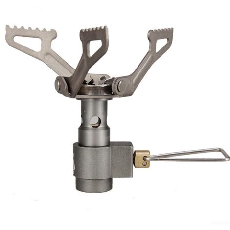 Hornillo de senderismo ultraligero de titanio, cocina de gas, cocina para exteriores, compatible con horno 3000T para cocinar al aire libre y acampar.