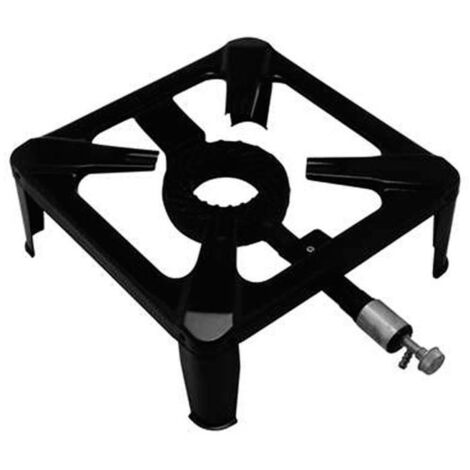 Hornillo gas chapa quemador fundicion 40x40cm garhe