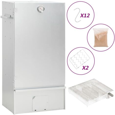 Horno ahumador de BBQ con generador humo frío acero galvanizado