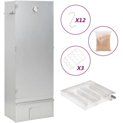 Horno ahumador de BBQ con generador humo frío acero galvanizado