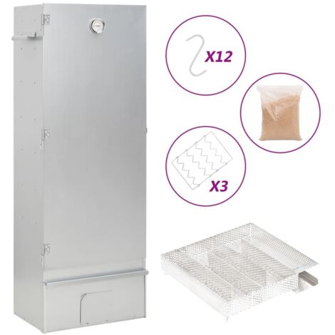 Horno ahumador de BBQ con generador humo frío acero galvanizado