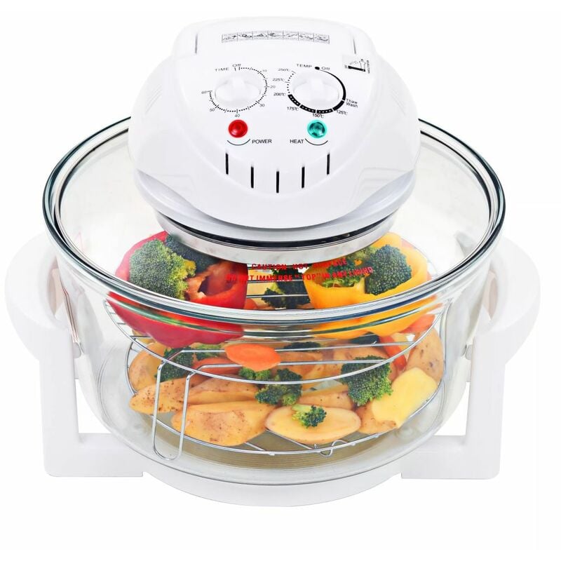 

Horno de conveccion halogeno con anillo de extension 1400W 17 L