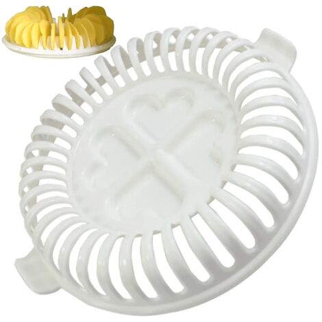 Horno de microondas, máquina para hacer crujientes patatas fritas, rebanador de patatas fritas de manzana, máquina para hacer aperitivos, bandeja para hornear de cocina, herramienta blanca