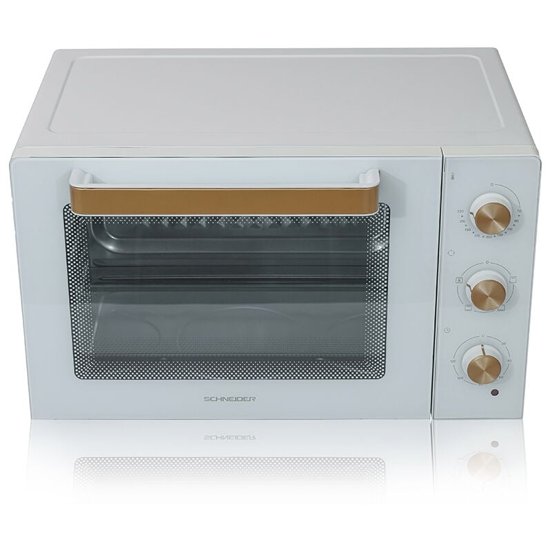 Horno eléctrico de sobremesa, 45 L, Convección Tradicional, Temporizador, Termostato regulable, Blanco, SCHNEIDER SCE2345CTWS