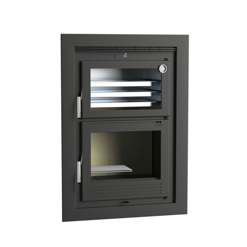 

Fm Biomasa - Horno Leña Insertable FM - Interior Vermiculita - Modelo HLI 100