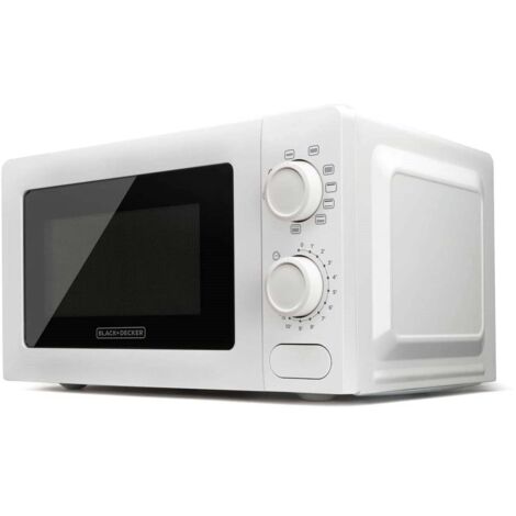 Horno microondas Black and Decker BXMZ700E Blanco Microondas con grill Superficie plana 20 L 700 W