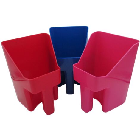 Horse Food Scoop 1.5L (Feed Equestrian Pet Stable Animal Red Pink Or Blue)