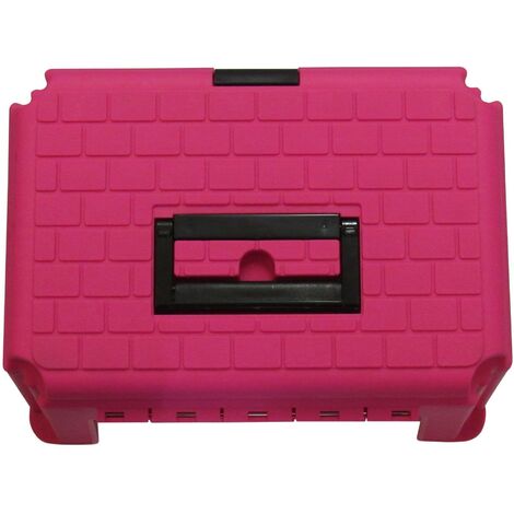 Horse Grooming Large Tack Box Pink (Equestrian Step Up Storage Case)