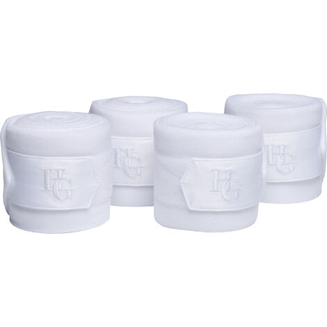 Horse Guard Fleecebandagen für Pferde - 4er Set - Weiß