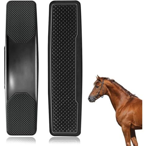 Horse Massage Comb, Horse Massage Brush, Grooming Massage for Horses, 6-in-1 Horsehair Massage Brush, for Removing Dry and Loose Hair from Horses and Large Dogs