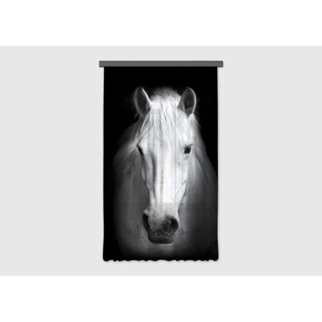 Horse, rideau imprimé 140x245 cm, 1 pièce