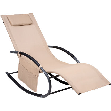 Lettino Prendisole Pieghevole - Textilene, Alluminio, Schienale Regolabile, UPF 50 - Foto 11