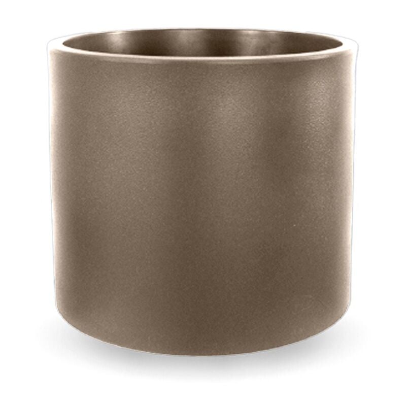 Hortensia 40 Jardinière Ronde d'Intérieur et d'Extérieur Pour Plantes et Fleurs Très Résistante au Temps. Fabriqué en Polyéthylène en Espagne - Taupe