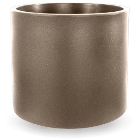 NEWGARDEN BE HAPPY! HORTENSIA 30 Jardinière Ronde d'Intérieur et d'Extérieur Pour Plantes et Fleurs Très résistante au passage du temps. Fabriqué en Polyéthylène en Espagne - Terracotta