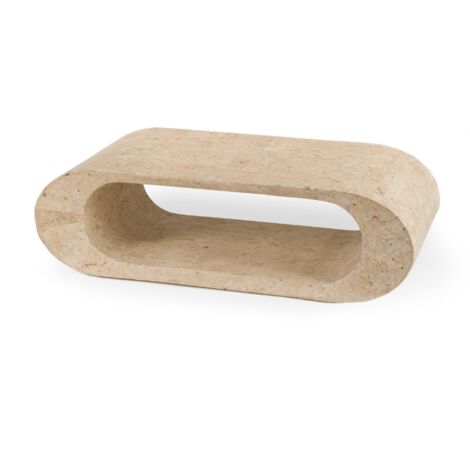 Horus, Tavolino da salotto / Porta tv Beige (62cm X 120cm H. 35cm) Duzzle