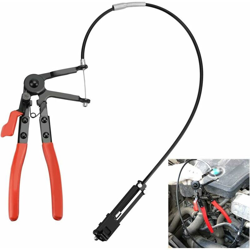 Hose Clamp Pliers Car Hose Clamp Pliers Special Flexible Hose Clamp Hose Clamp Pliers Tool Spring Hose Clamp Pliers with Wired Rod Fuel Oil Heater