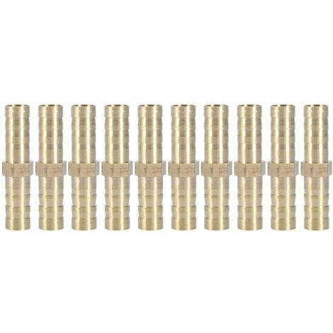Hose Connector Tool, Two Way Straight Connector, Straight for Pipe Connection (8mm 10pcs)
